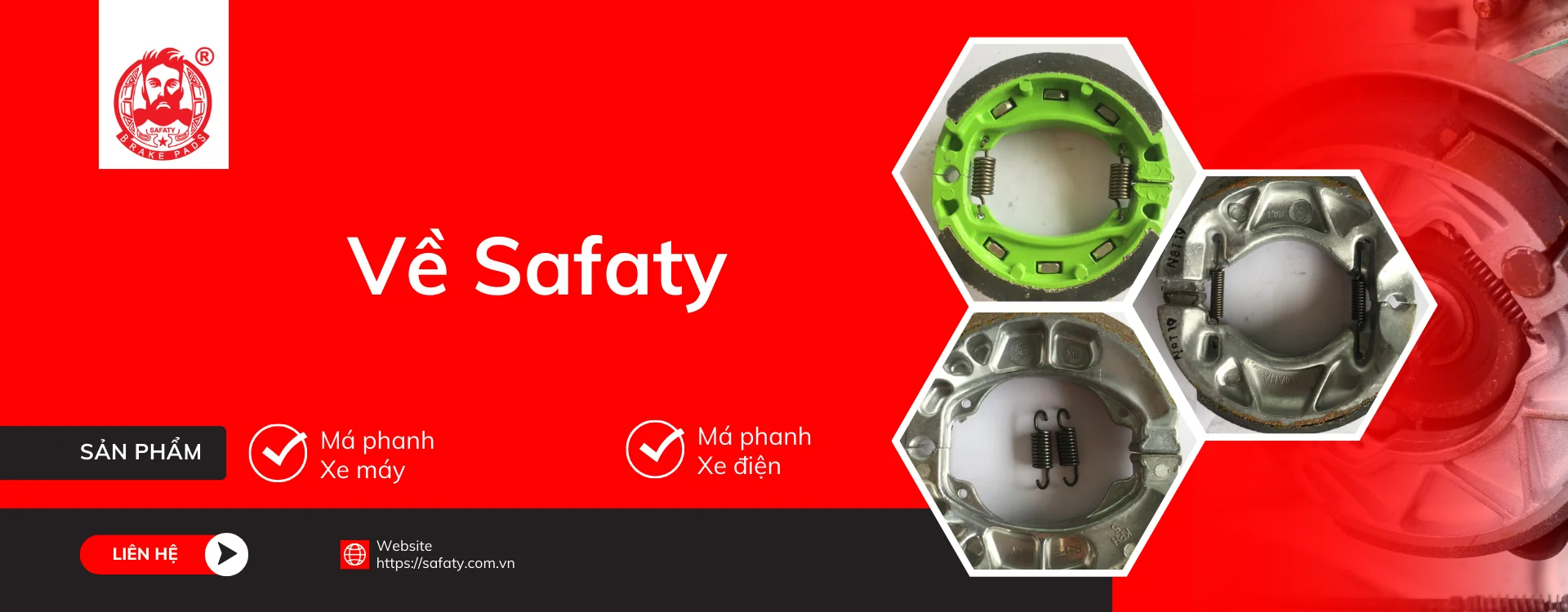Safaty - Sản xuất phân phối Má phanh cao cấp
